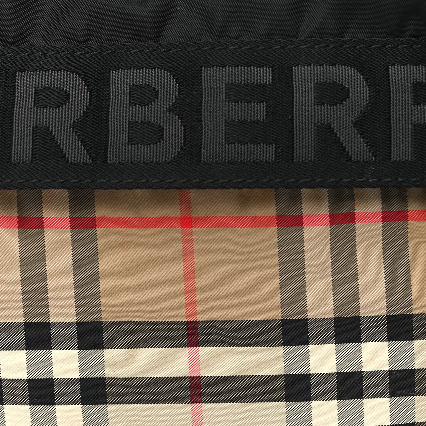 Nylon Vintage Check Sonny Bum Bag Archive Beige Black