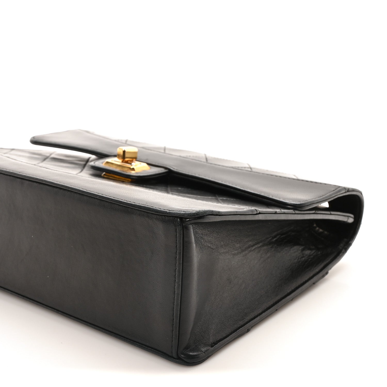 Chanel Lambskin Quilted Medium Mademoiselle Single Flap Black 10 of 10