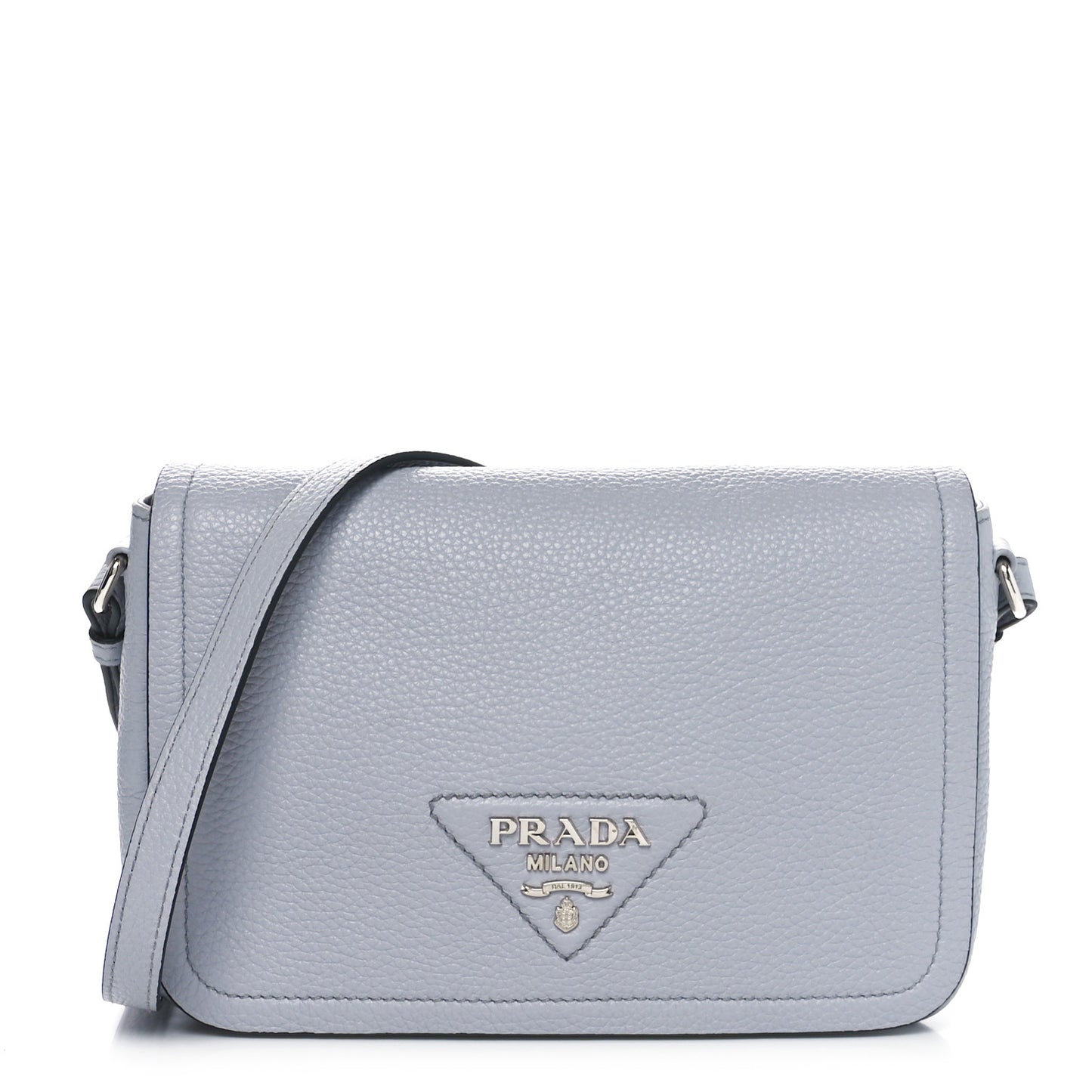 Vitello Daino Soft Flap Crossbody Fiordaliso