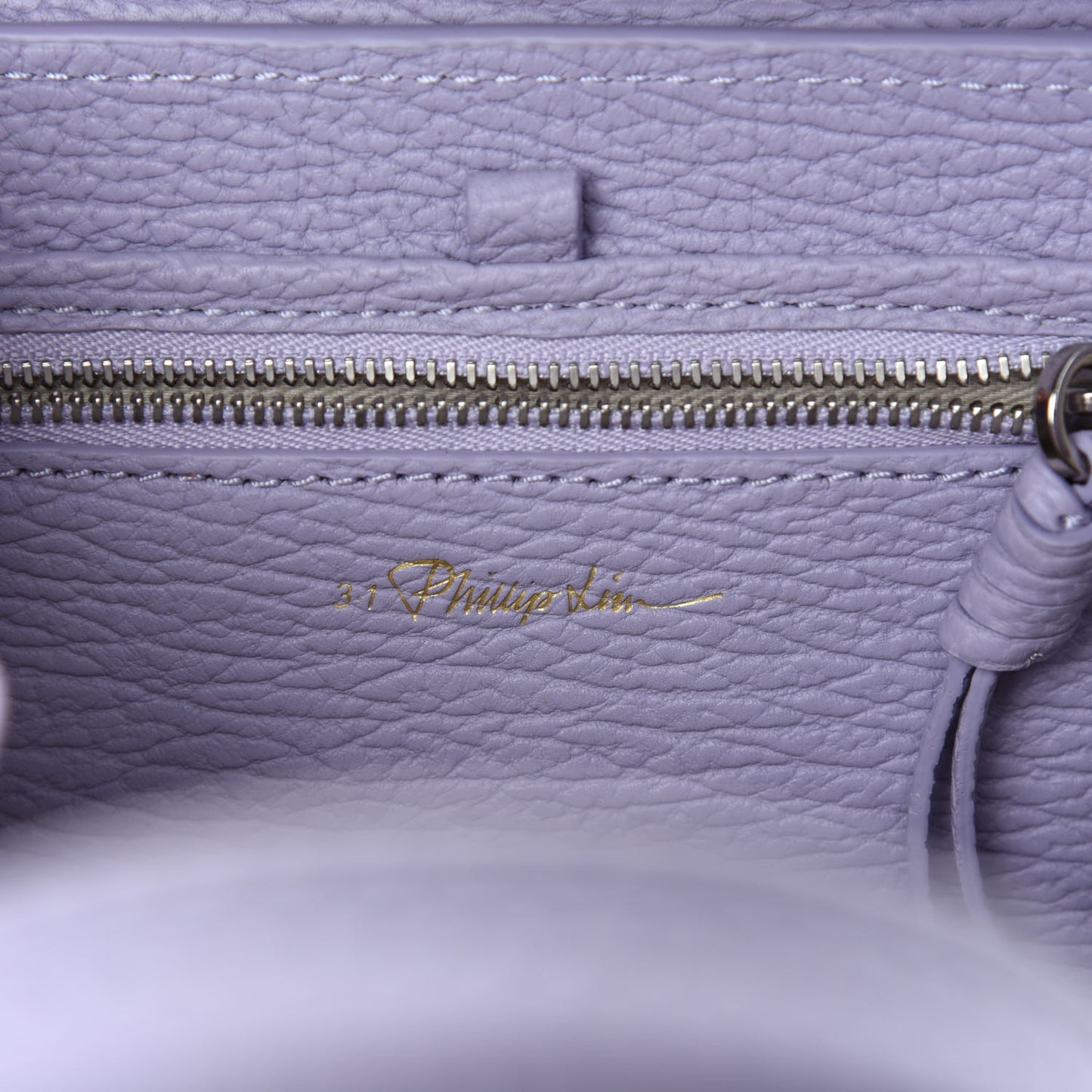 Textured Calfskin Mini Pashli Satchel Lilac