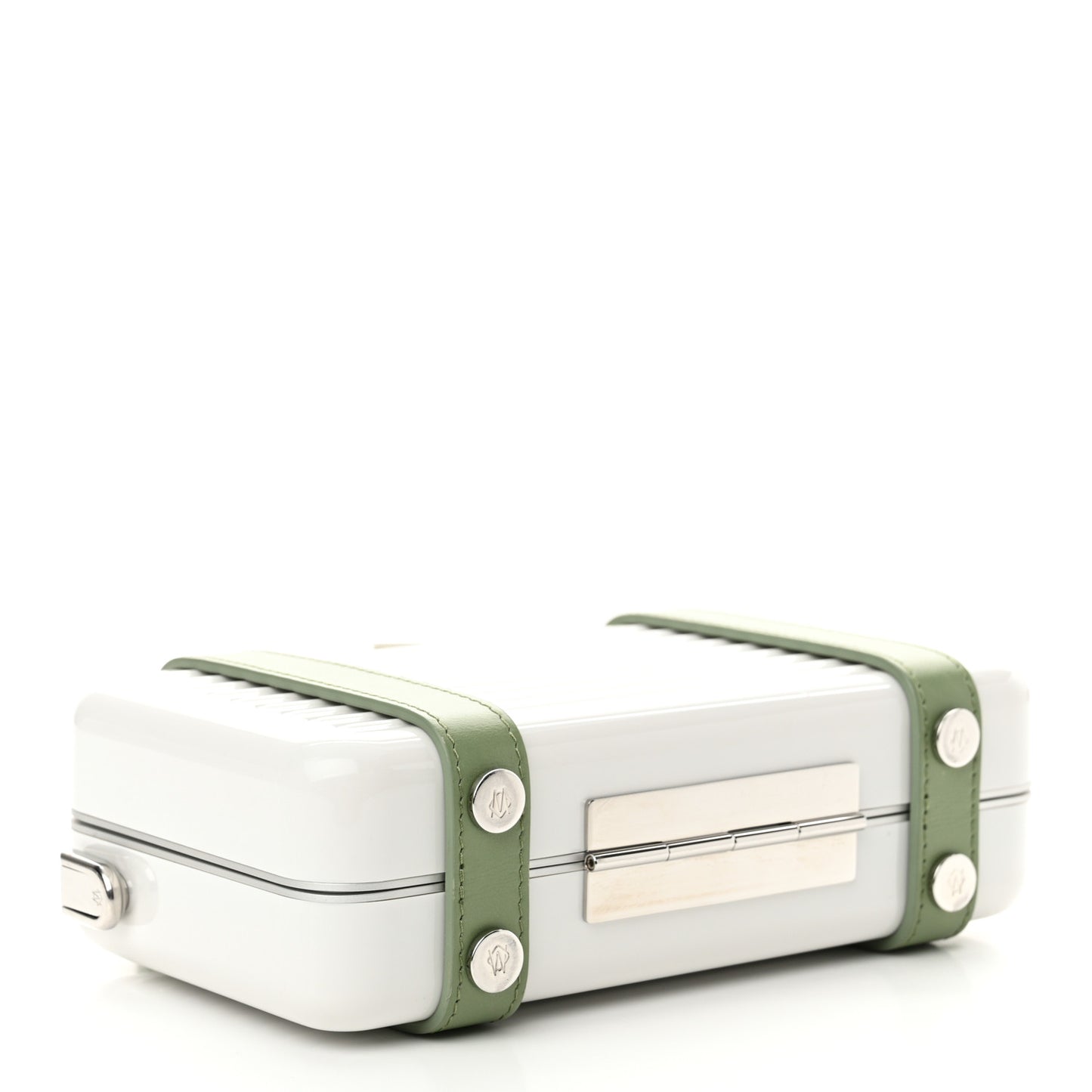 Gloss Polycarbonate Personal Cross-Body Bag White Green