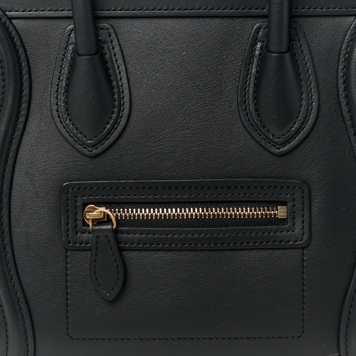 Smooth Calfskin Nano Luggage Black