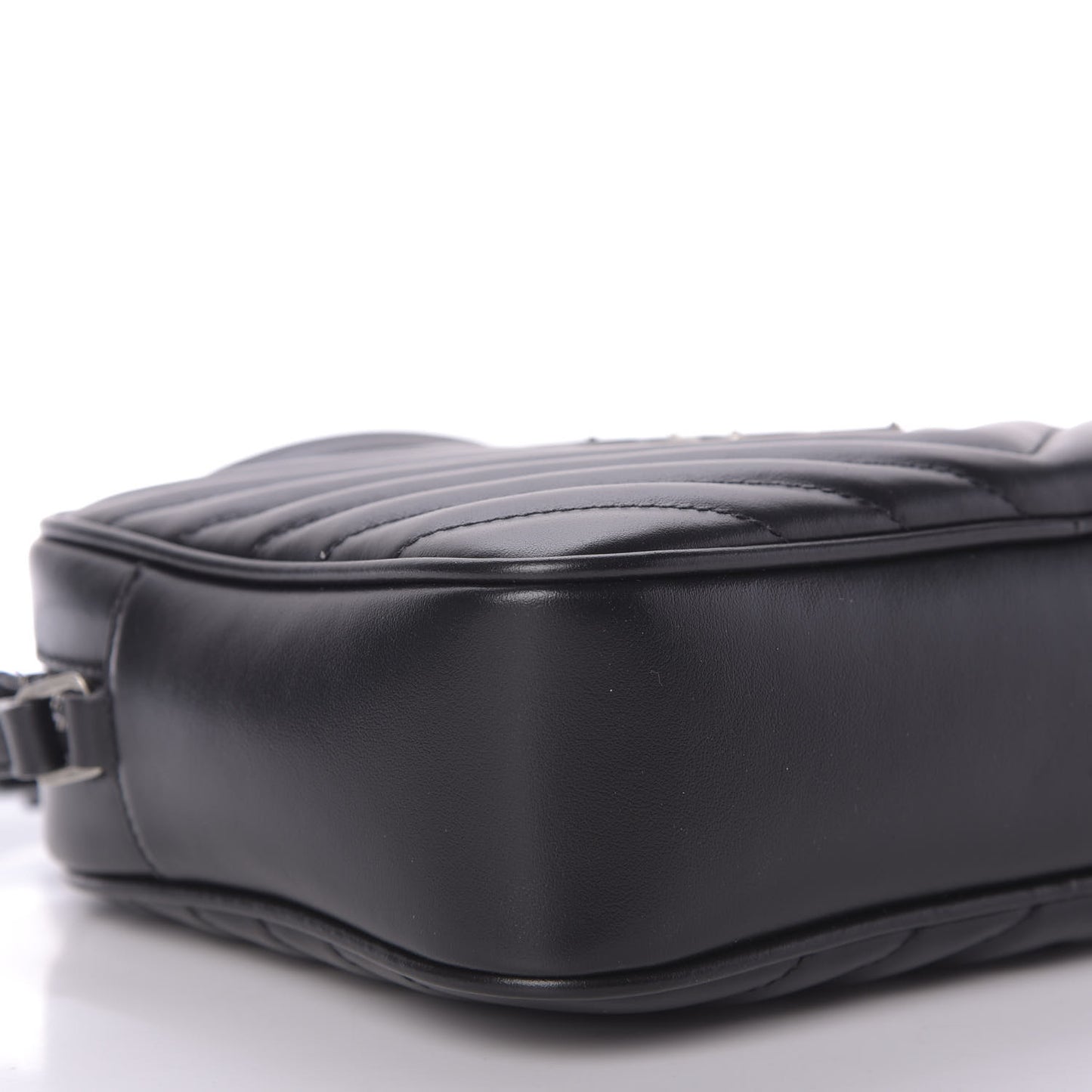 Calfskin Matelasse Monogram Lou Camera Bag Black