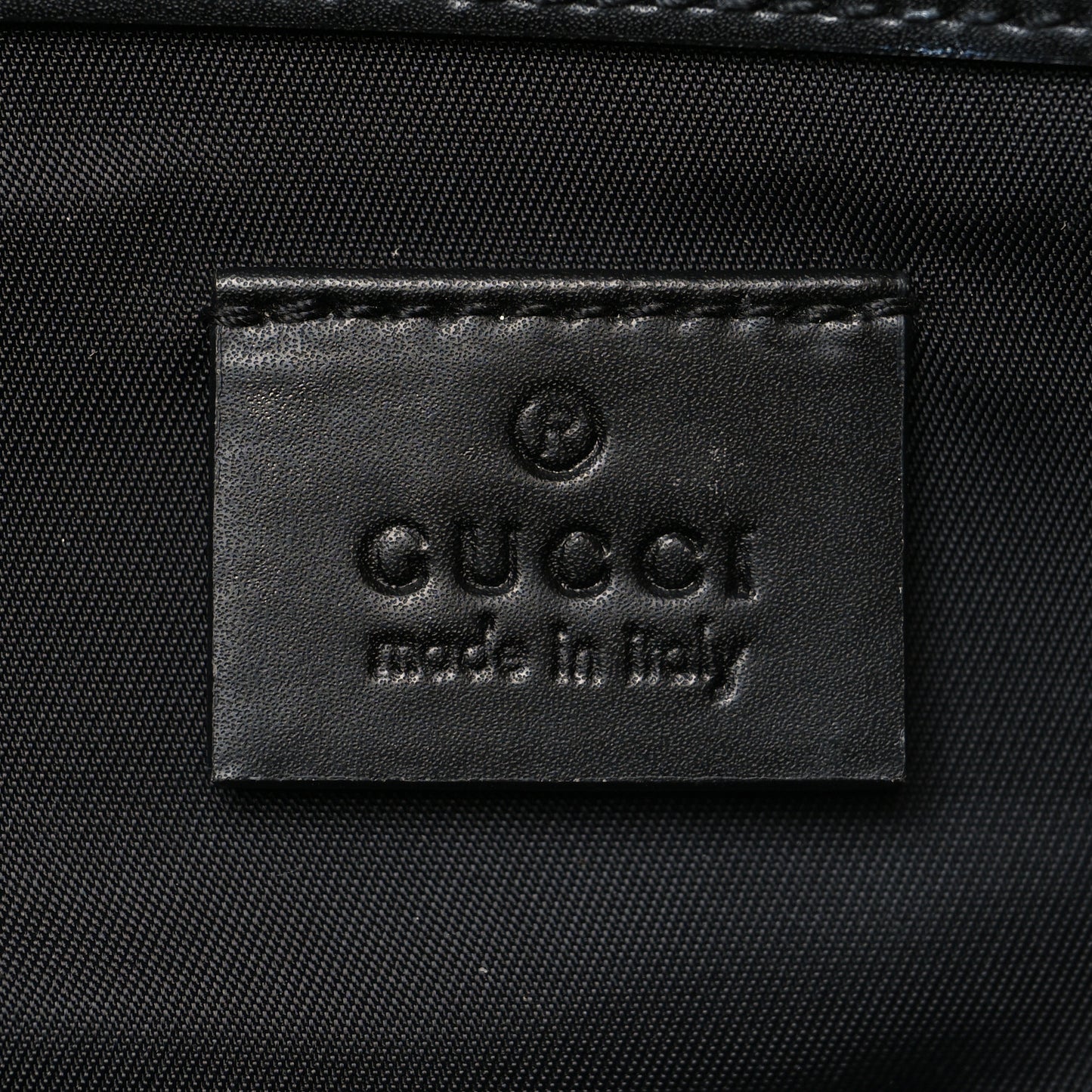 GG Supreme Monogram Web Messenger Diaper Bag Black Grey