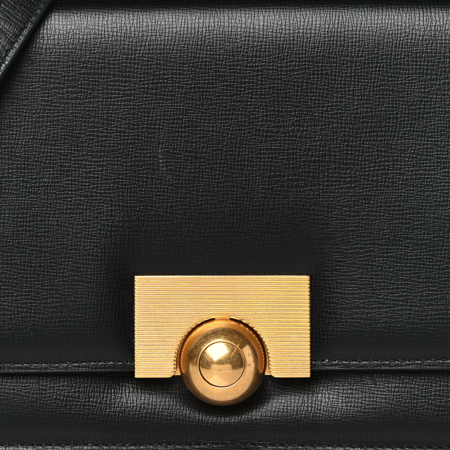 Calfskin Stamped Classic BV Bag Black