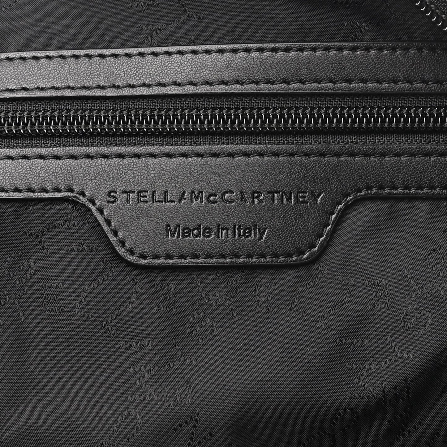 Nylon Falabella Logo Go Backpack Black White