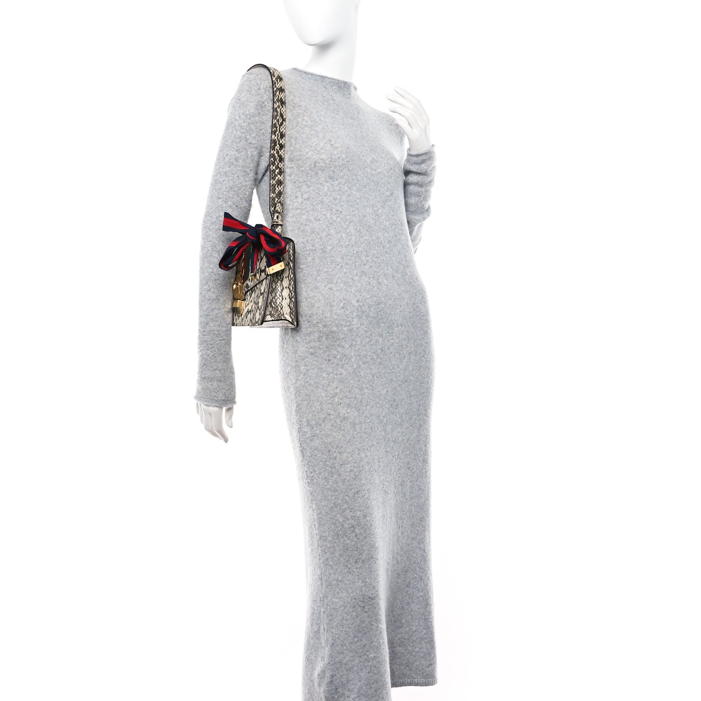 Snakeskin Small Sylvie Shoulder Bag Roccia