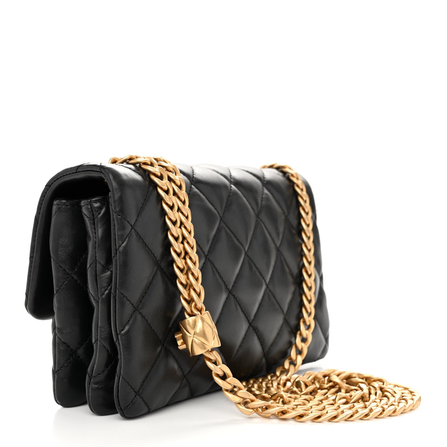 Chanel Lambskin Quilted Small Pillow Crush Flap Black 3 of 10