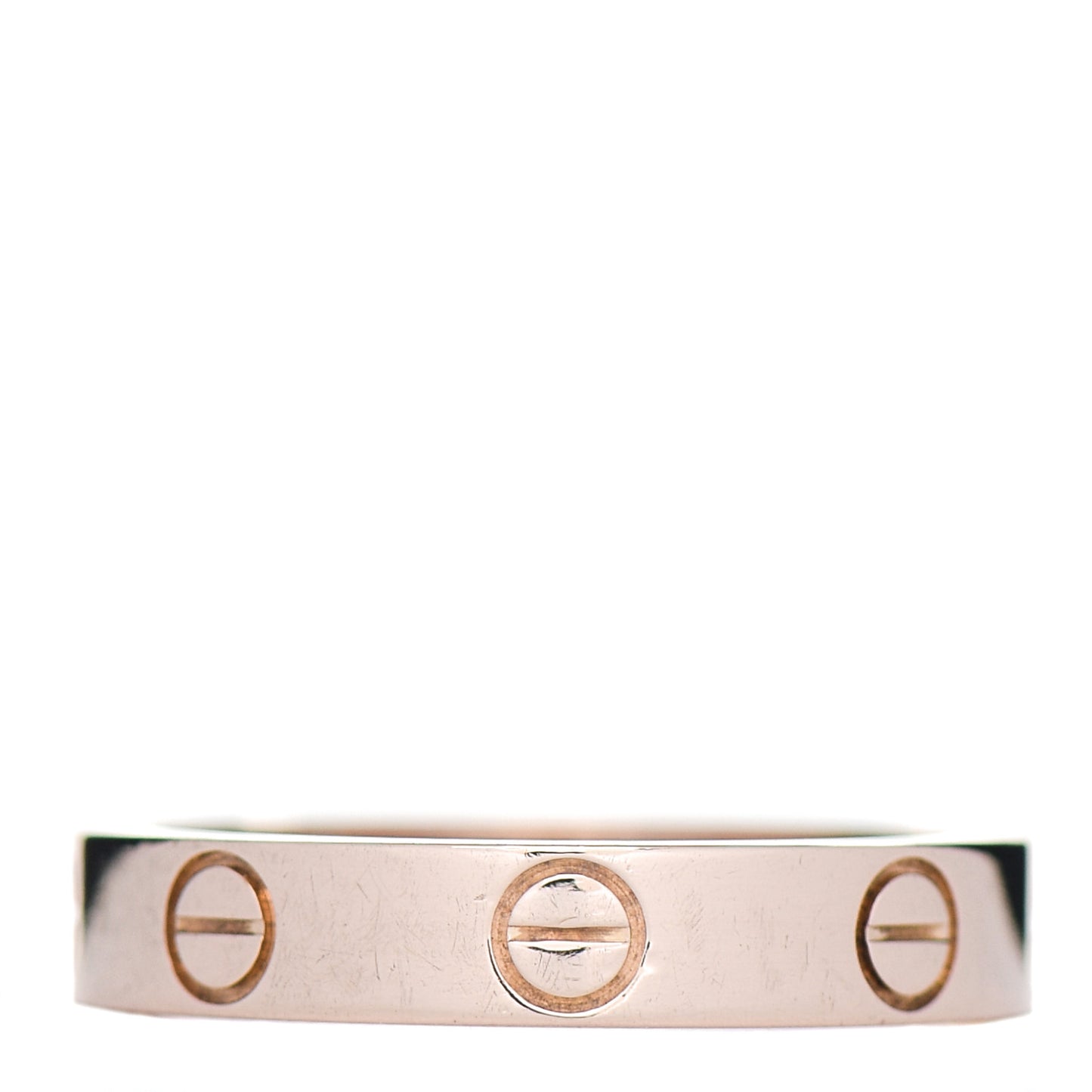 18K Pink Gold 3.5mm LOVE Wedding Band Ring 50 5.25