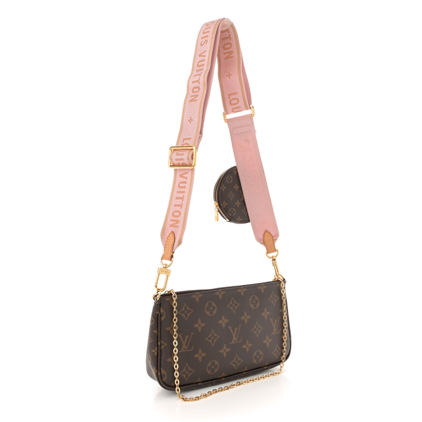 Monogram Multi Pochette Accessories Rose Clair
