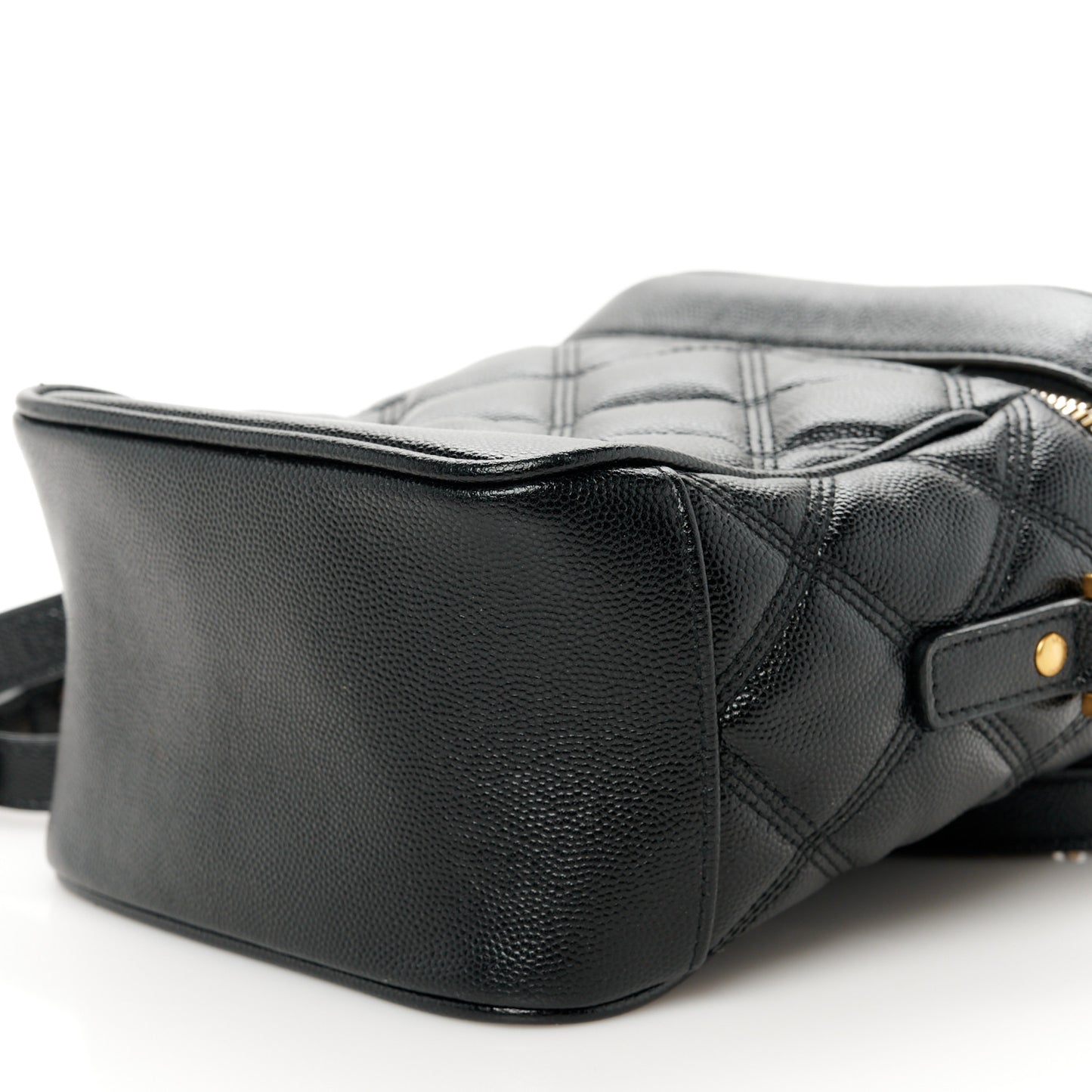 Grain de Poudre Quilted 80's Vanity Bag Black