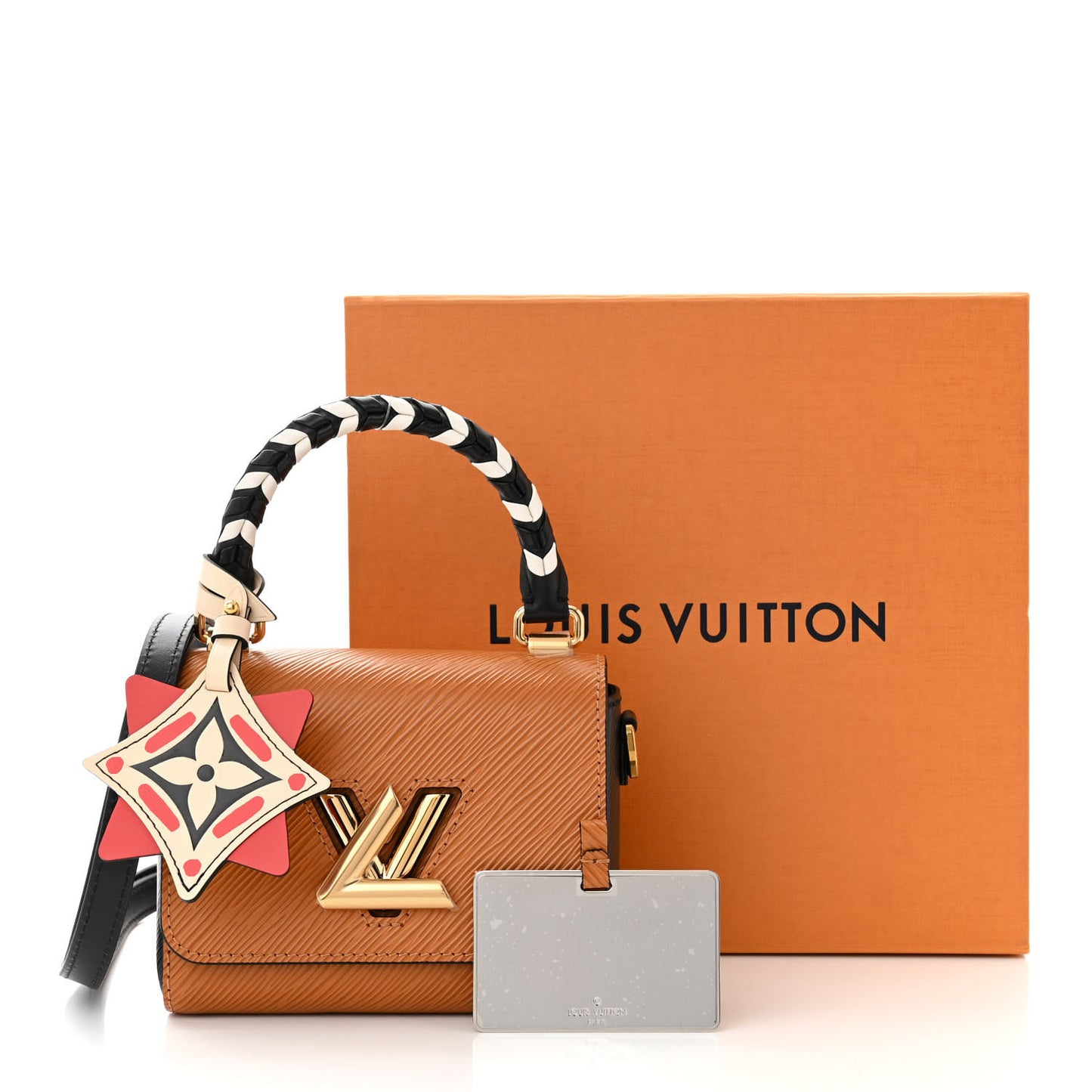 Epi Crafty Twist Shoulder Bag Mini Caramel