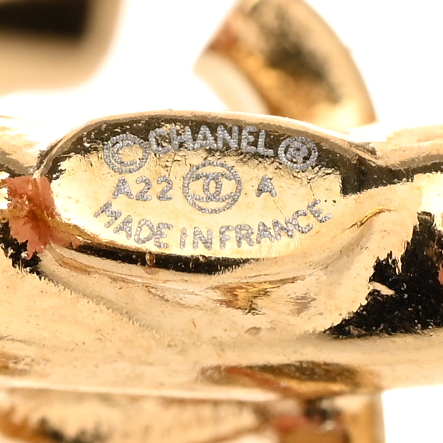 Chanel Crystal Chain CC Climber Earrings Gold 4 of 4