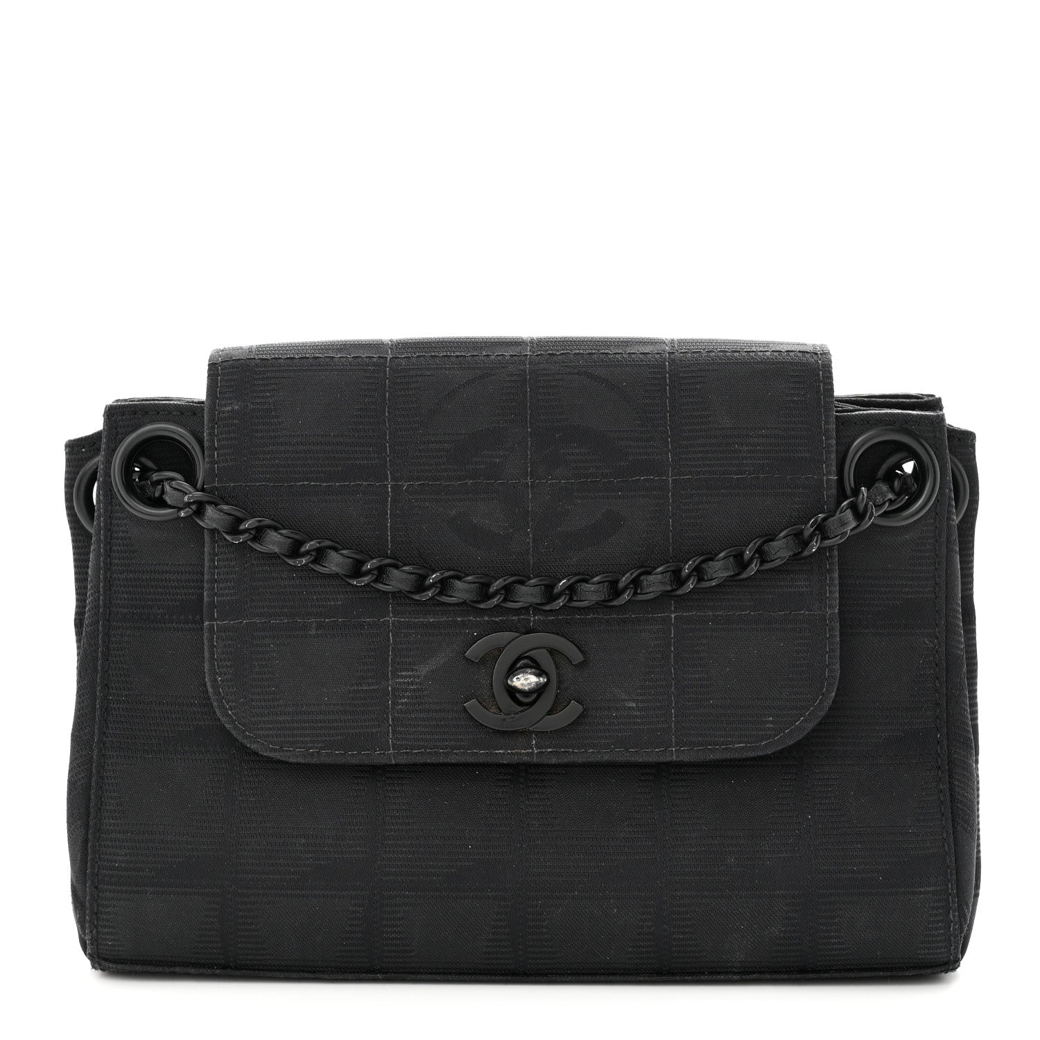 Chanel Nylon Mini Travel Accordion Flap Black 1389757 – FASHIONPHILE