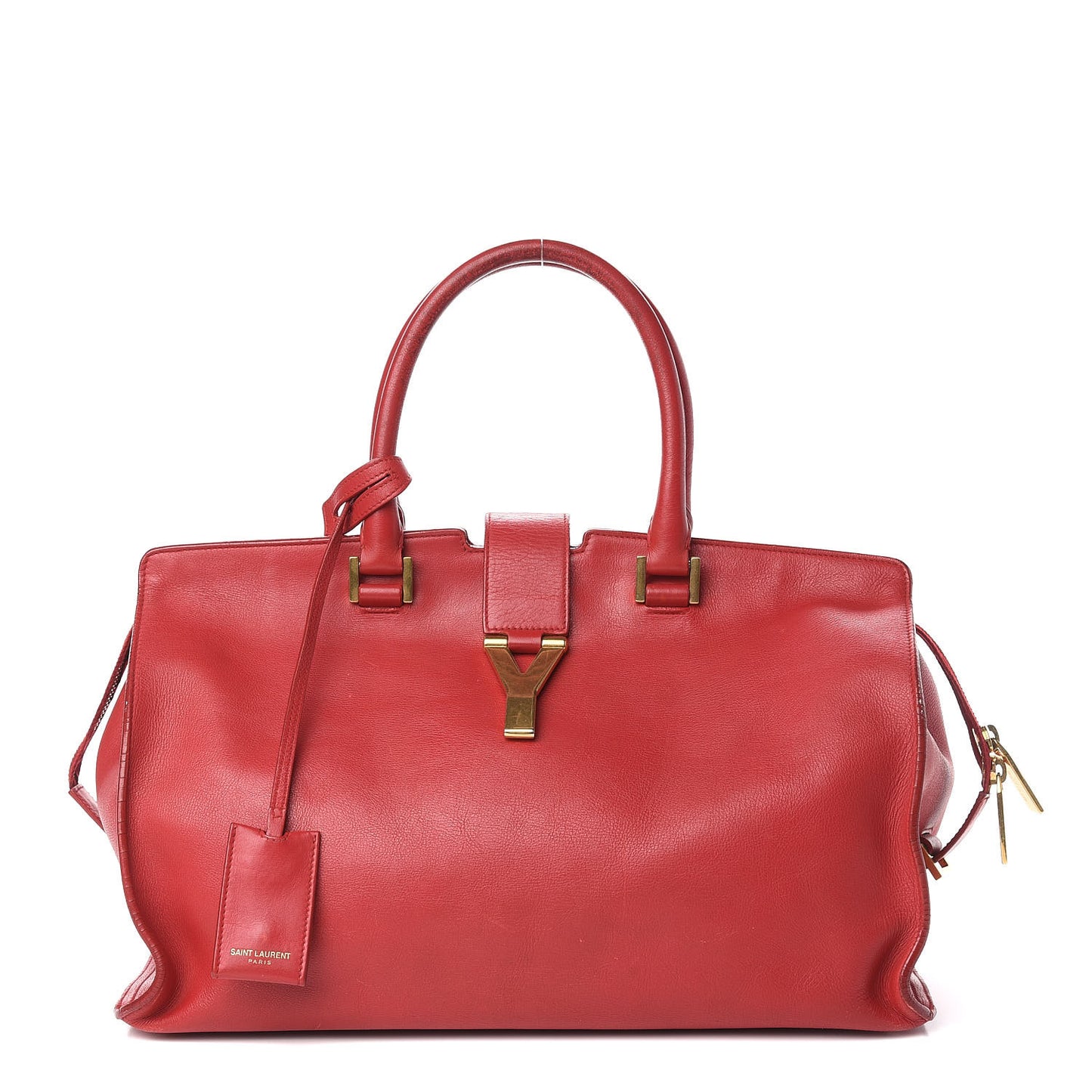 Calfskin Medium Classic Y Cabas Red