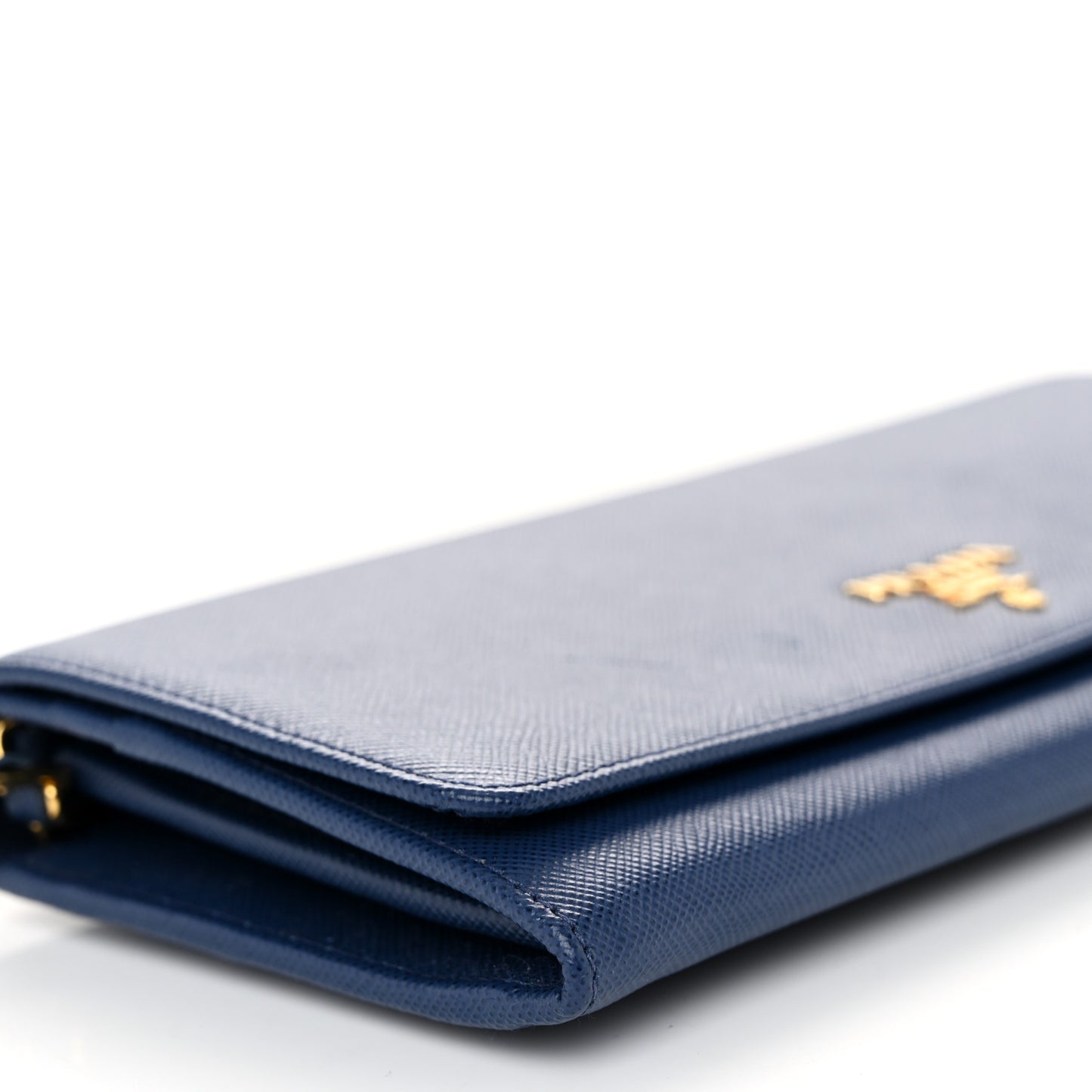 Saffiano Metal Oro Chain Wallet Bleuette