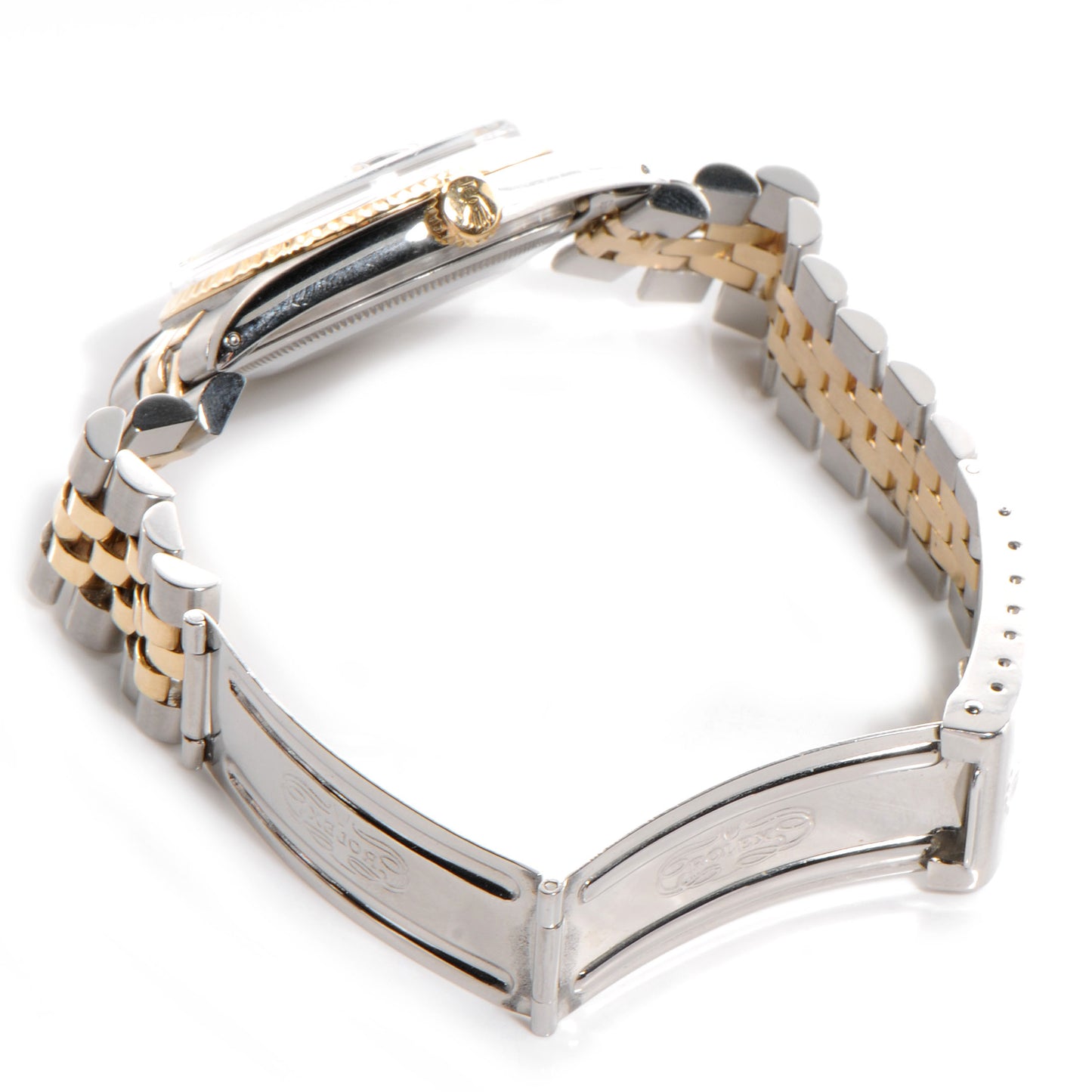 Stainless Steel 18K Yellow Gold 36mm Oyster Perpetual Datejust Watch Champagne 1603