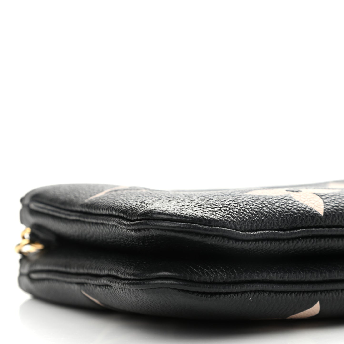 Empreinte Monogram Giant Double Zip Pochette Black Cream