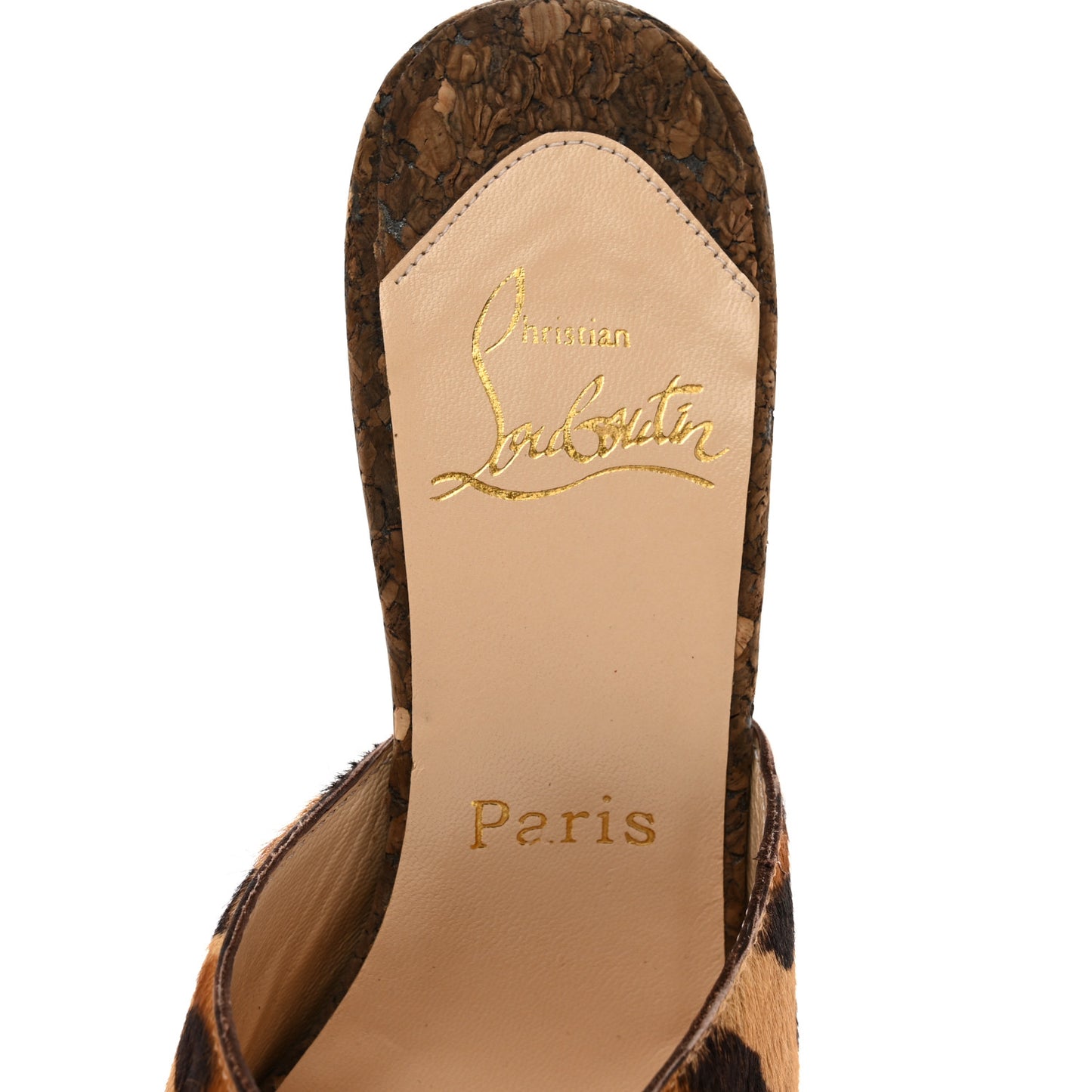Pony Hair Mule 36.5 Leopard Black