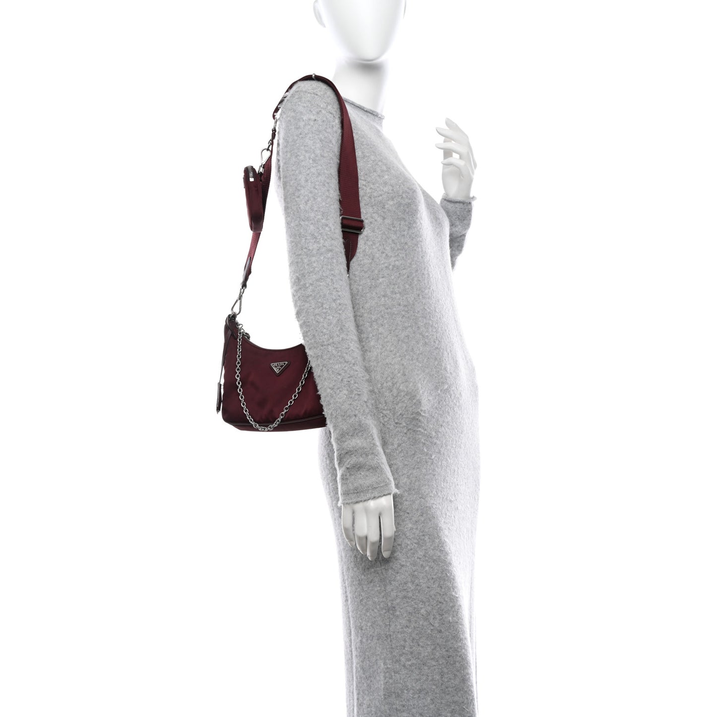 Tessuto Nylon Re-Edition 2005 Shoulder Bag Granato