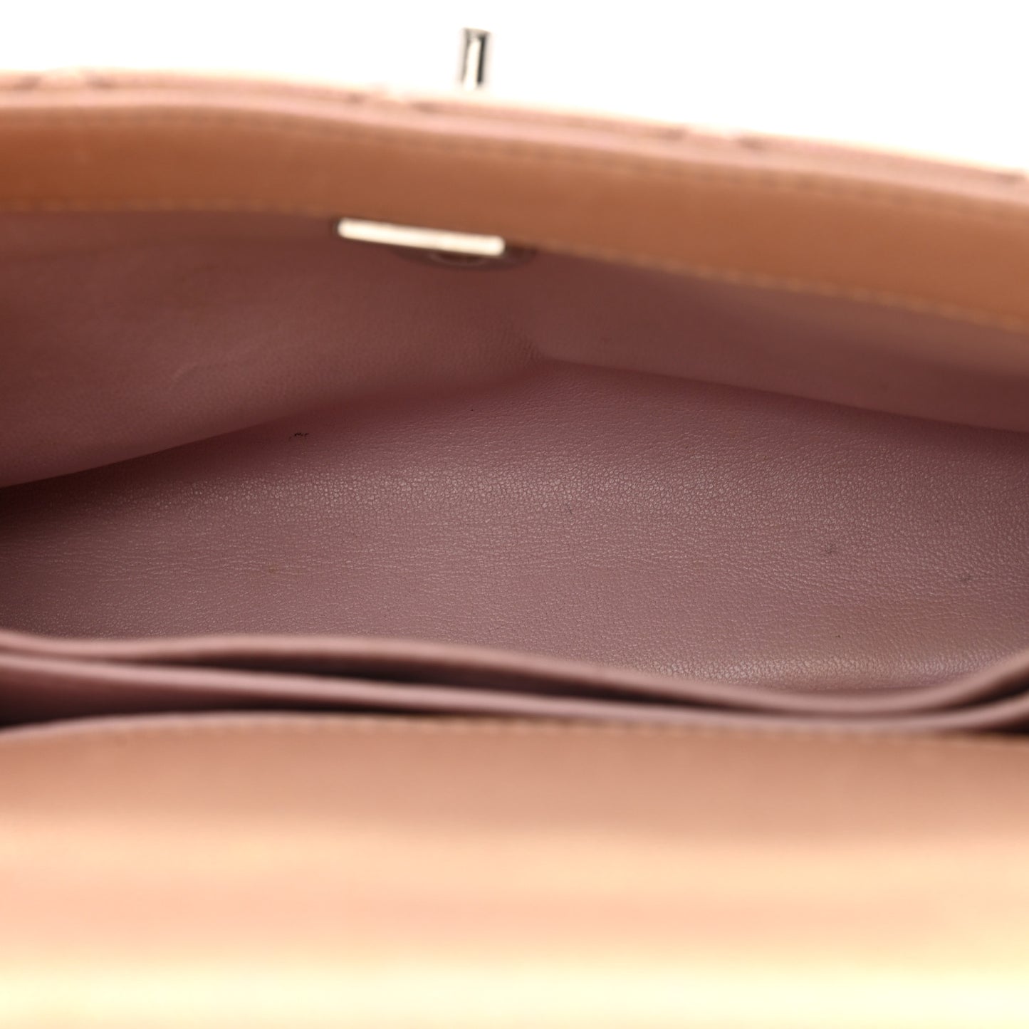 Iridescent Caviar Quilted Mini Coco Handle Flap Pink