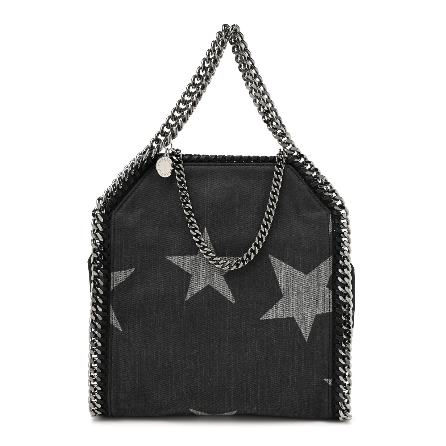 Denim Star Mini Falabella Tote Black