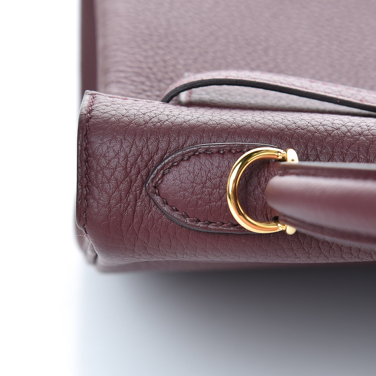 Hermes Togo Kelly Retourne 25 Bordeaux 10 of 40