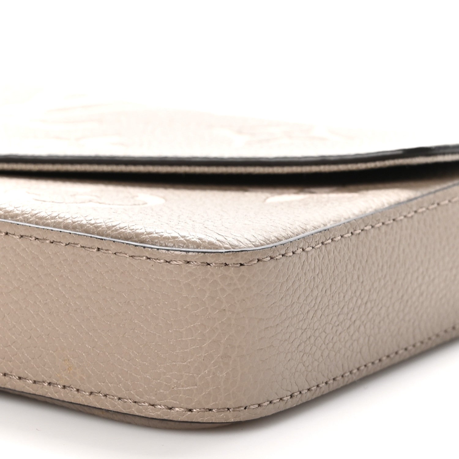 Louis Vuitton Empreinte Monogram Giant Felicie Pochette Tourterelle Creme 10 of 10