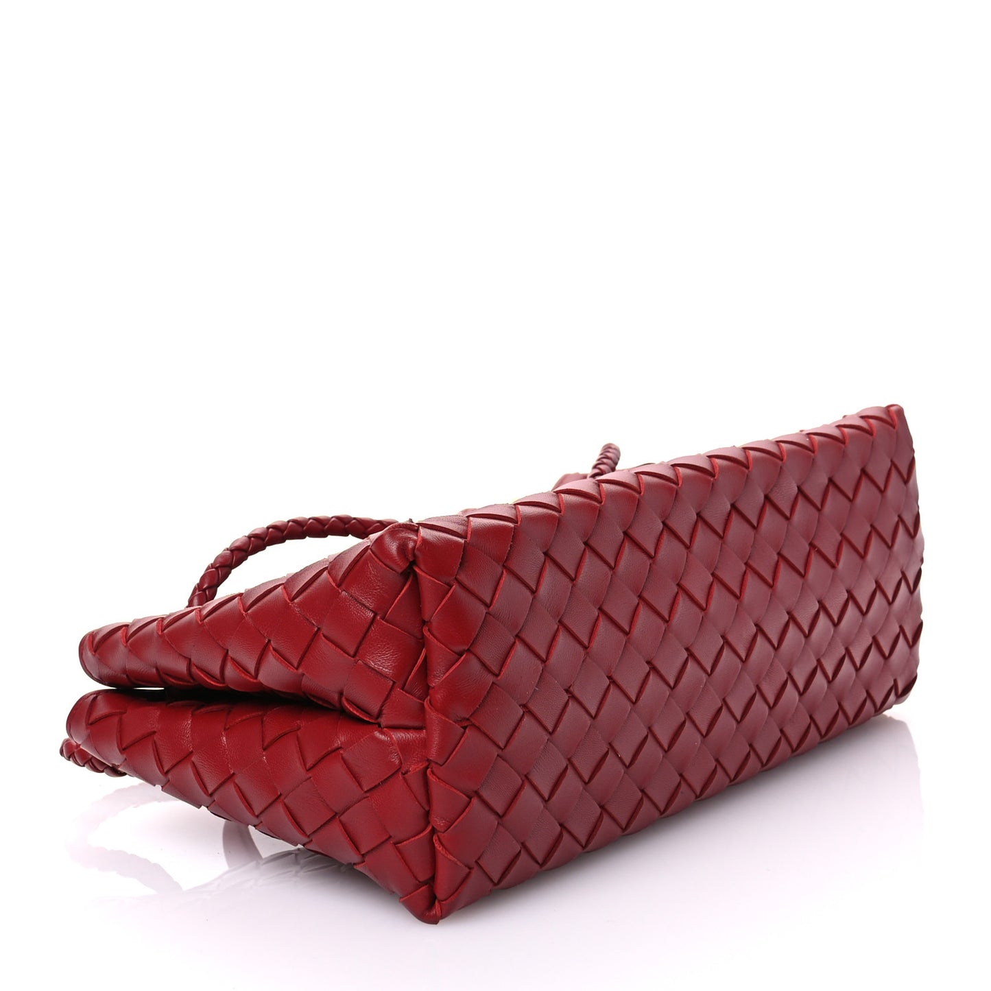 Nappa Intrecciato Small East West Andiamo Shoulder Bag Rosewood