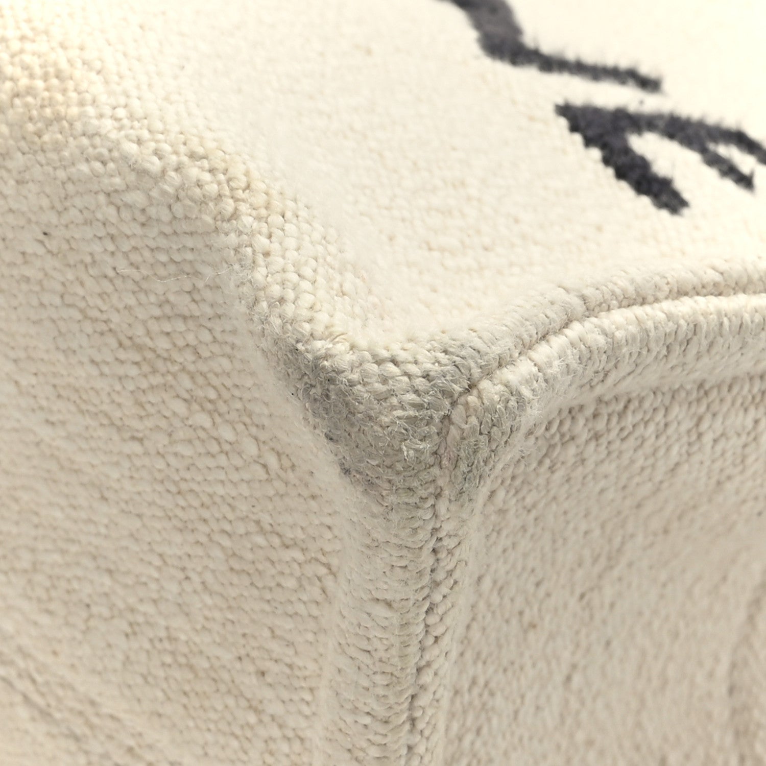 Celine Canvas Small Cabas Thais Ecru Black 8 of 10