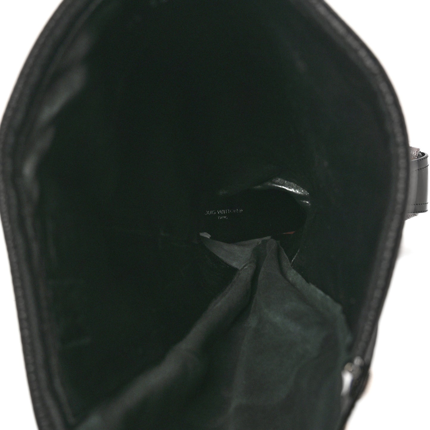 Calfskin Monogram Patti Wedge Tall Boots 36 Black