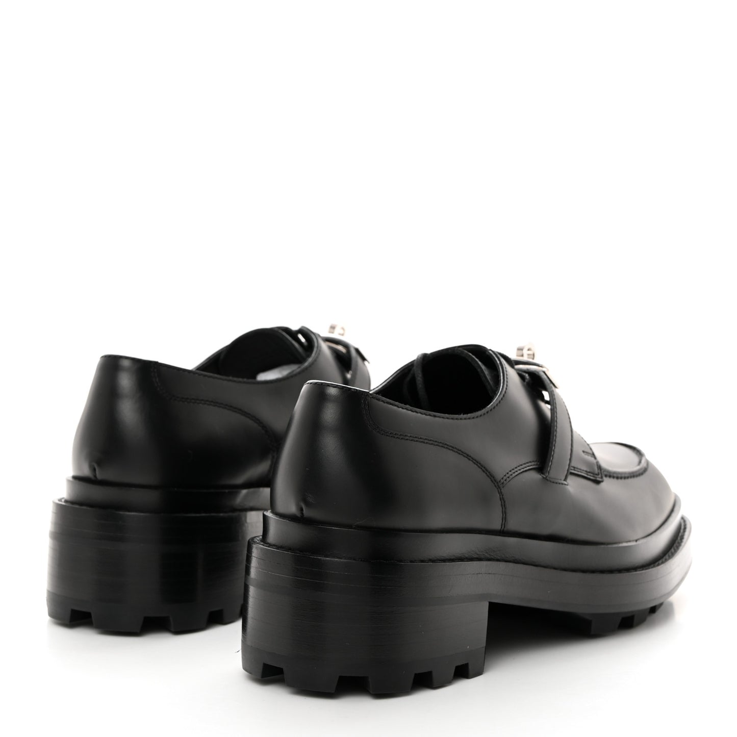 Calfskin First Derby Shoes 37 Black