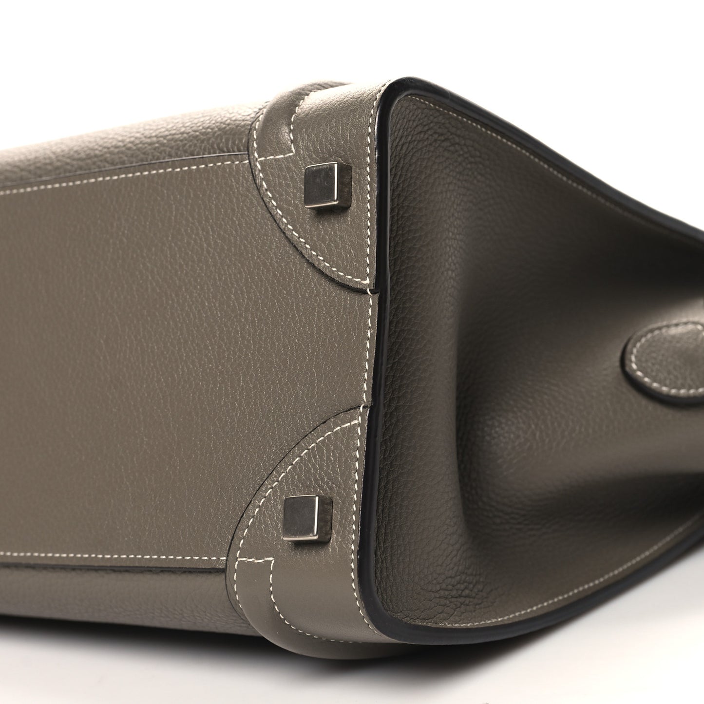 Drummed Calfskin Micro Luggage Souris