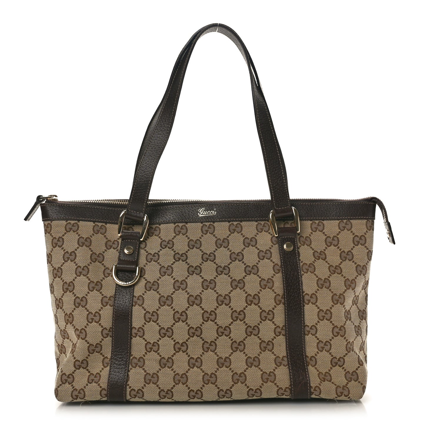 Monogram Medium Abbey Tote Brown