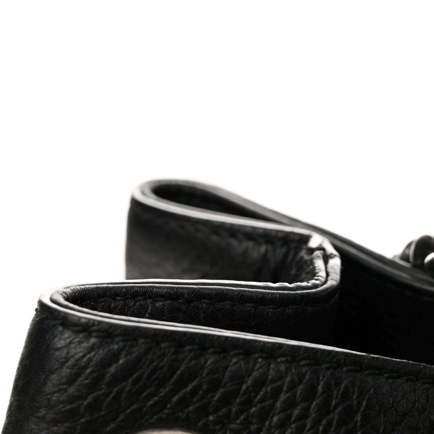 Gucci Pebbled Calfskin Studded Medium Soho Chain Shoulder Bag Black 11 of 11