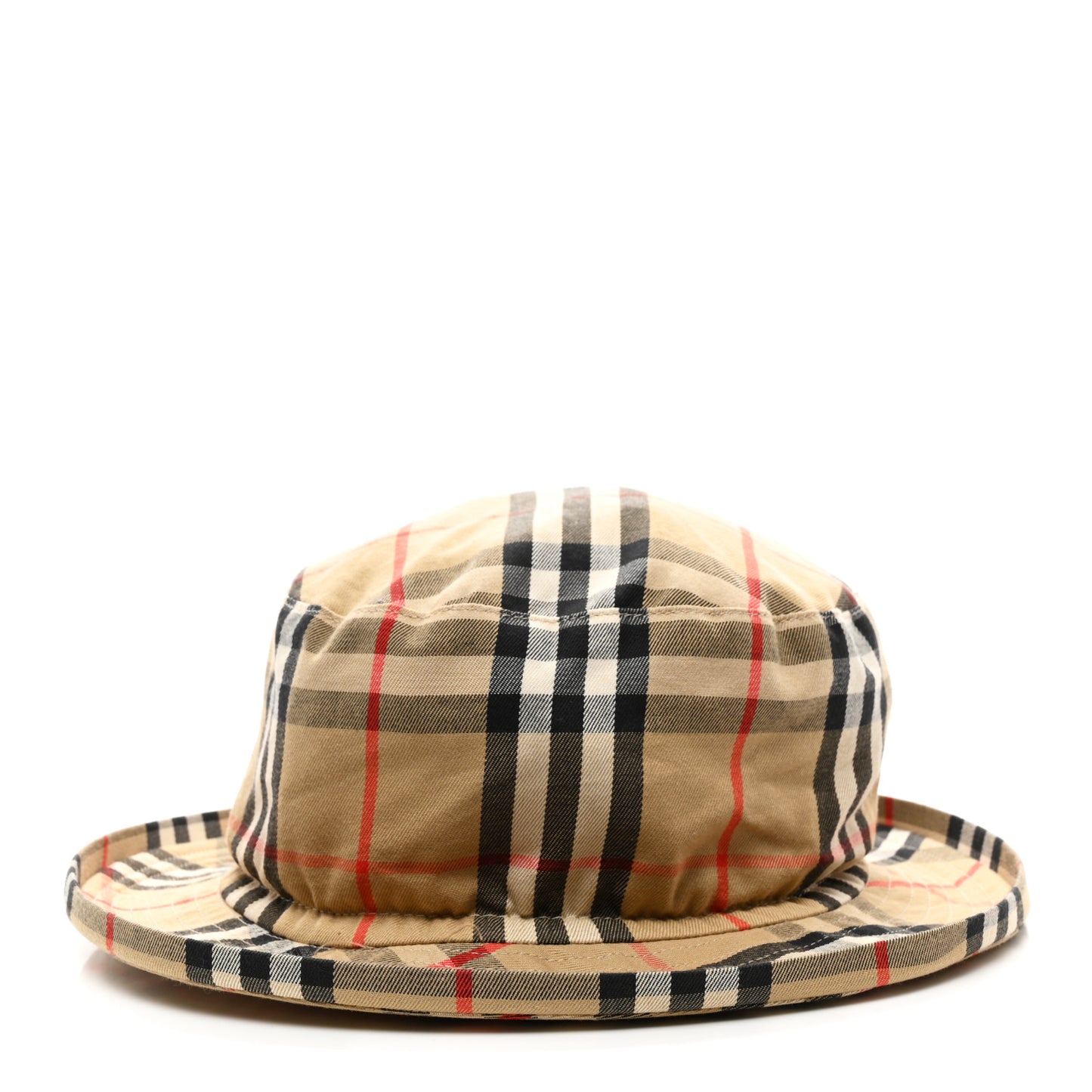 Technical Cotton Vintage Check Hat Archive Beige
