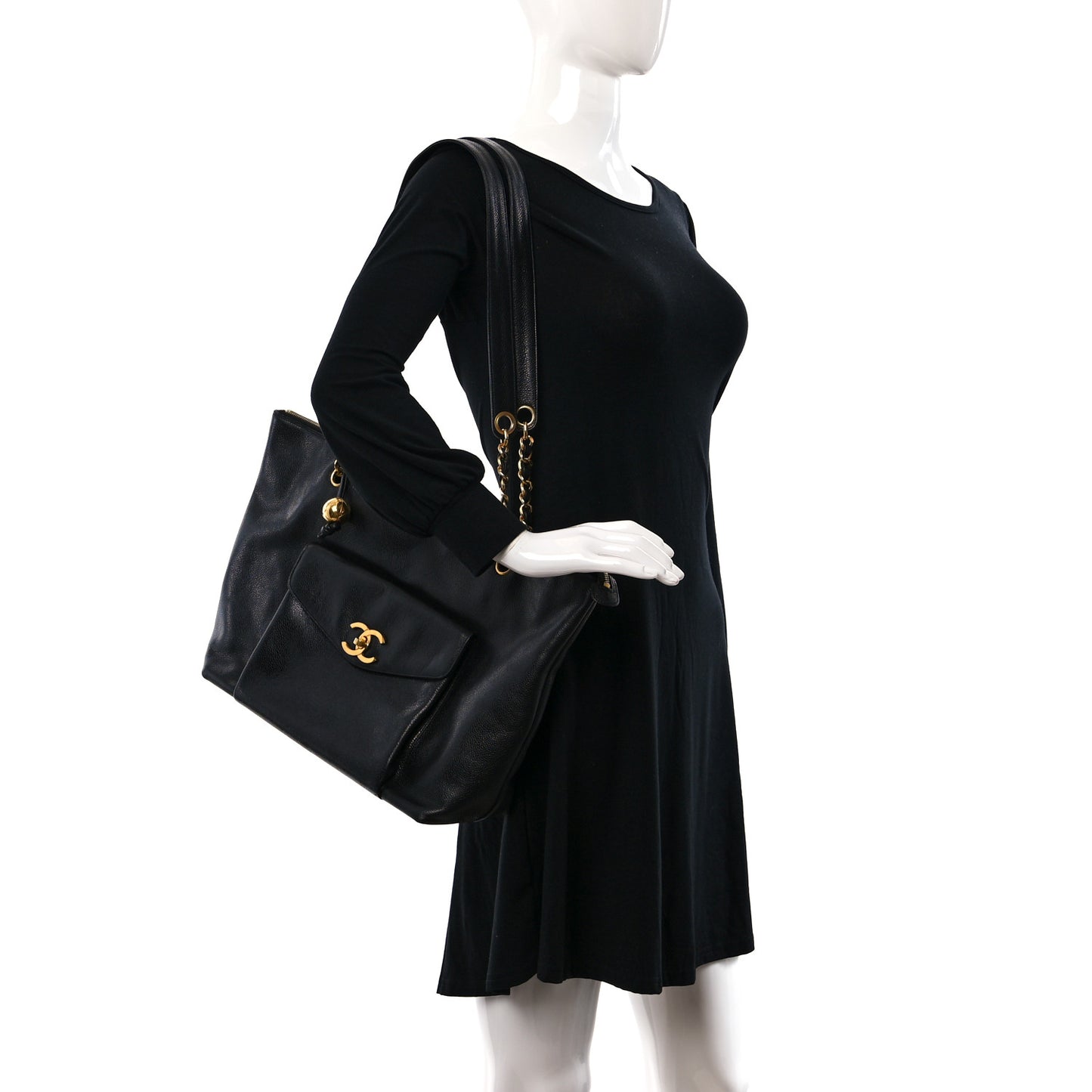Caviar CC Shopper Tote Black