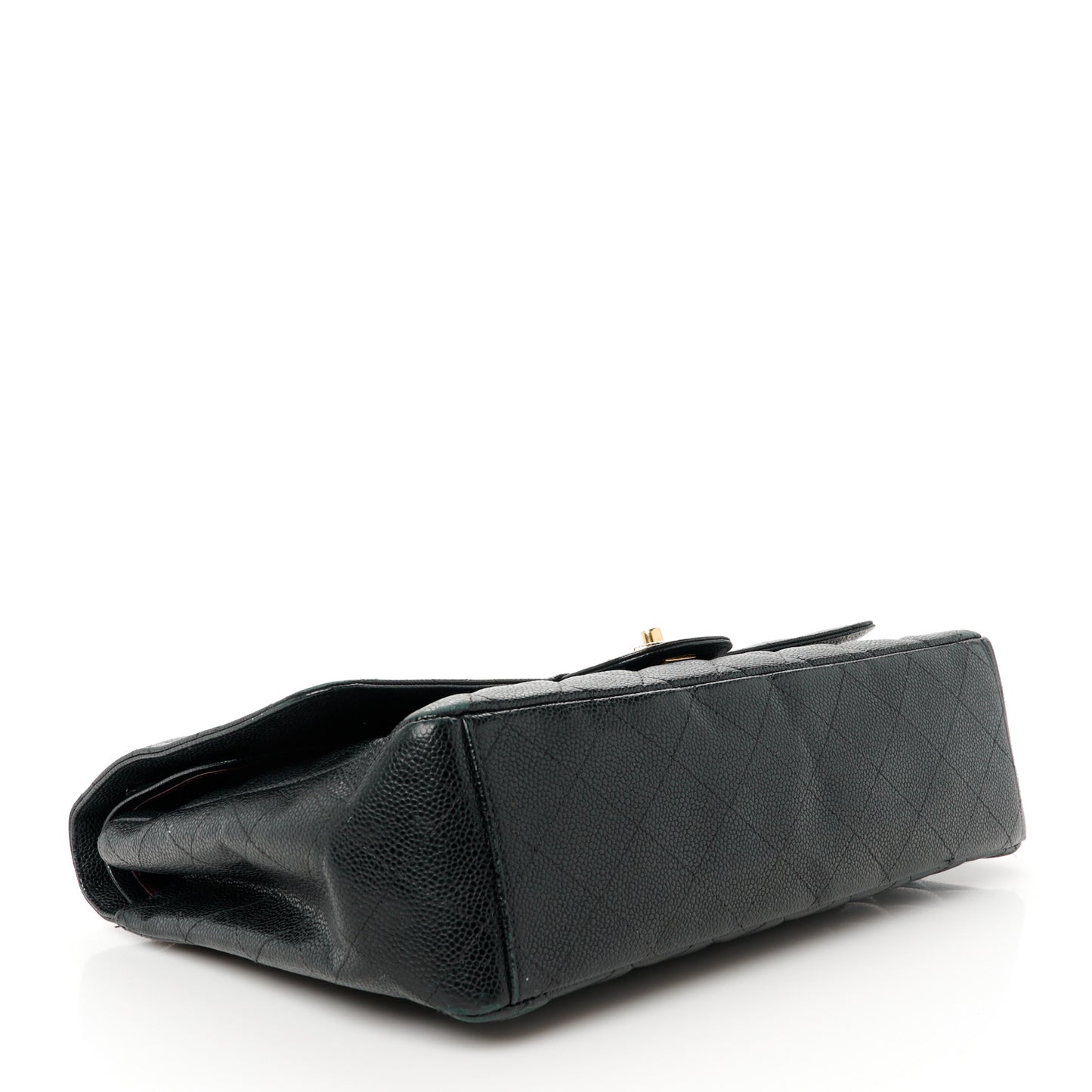 Caviar Quilted Maxi Double Flap Black