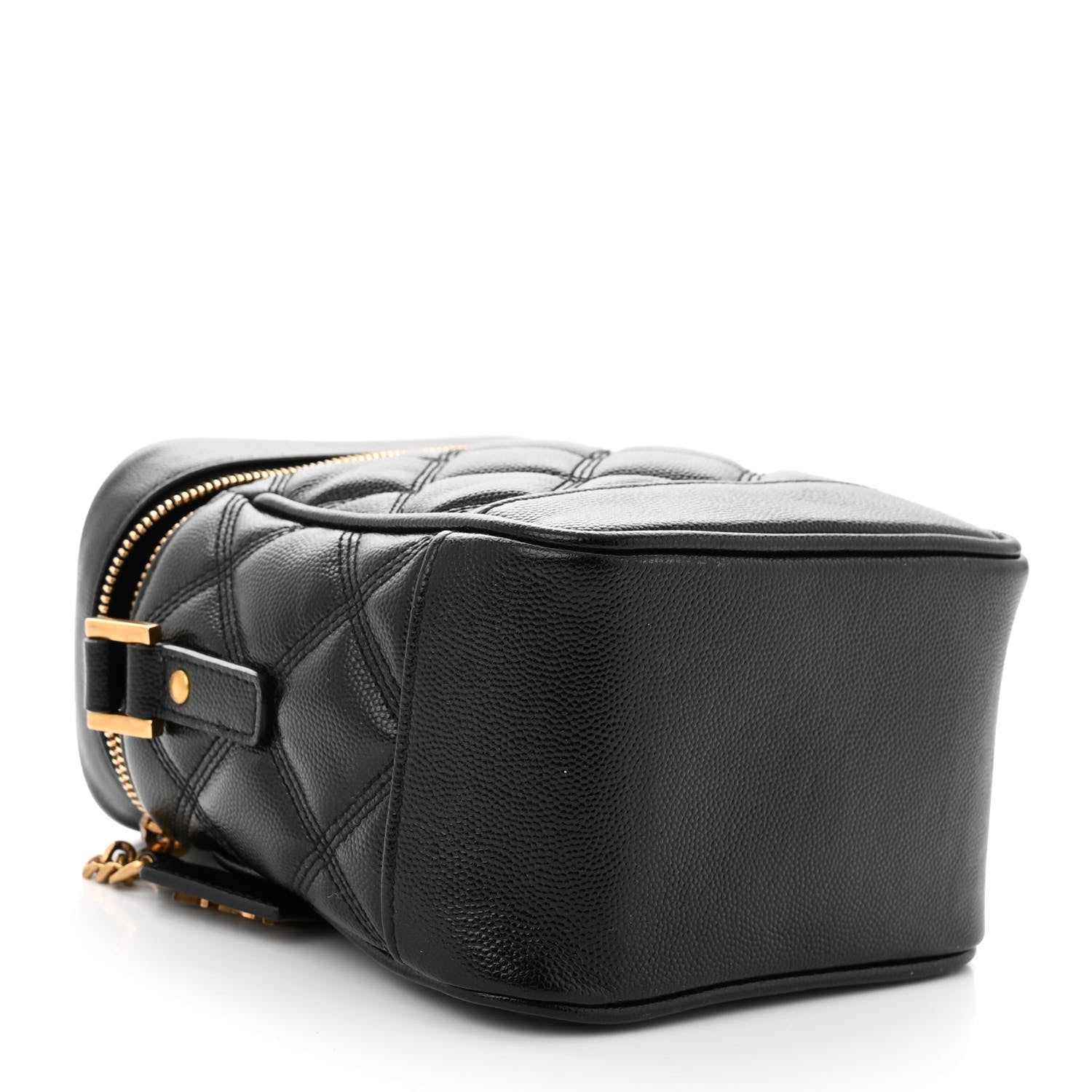 Saint Laurent Grain de Poudre Quilted 80's Vanity Bag Black 4 of 10