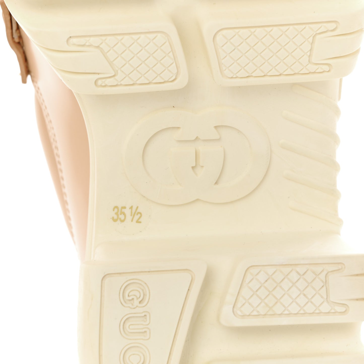 Magnum Calfskin Nappa Samoa Womens Horsebit Platform Chunky Lug Sole 40mm Loafers 35.5 Skin Rose