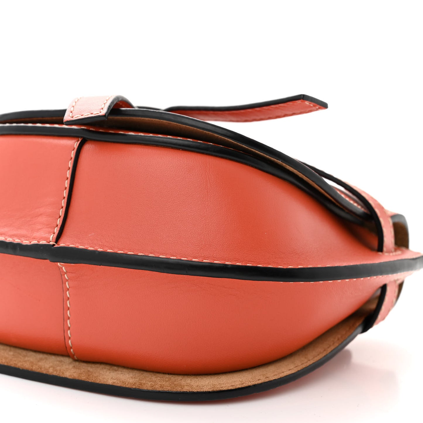 Calfskin Mini Gate Belt Bag Orange