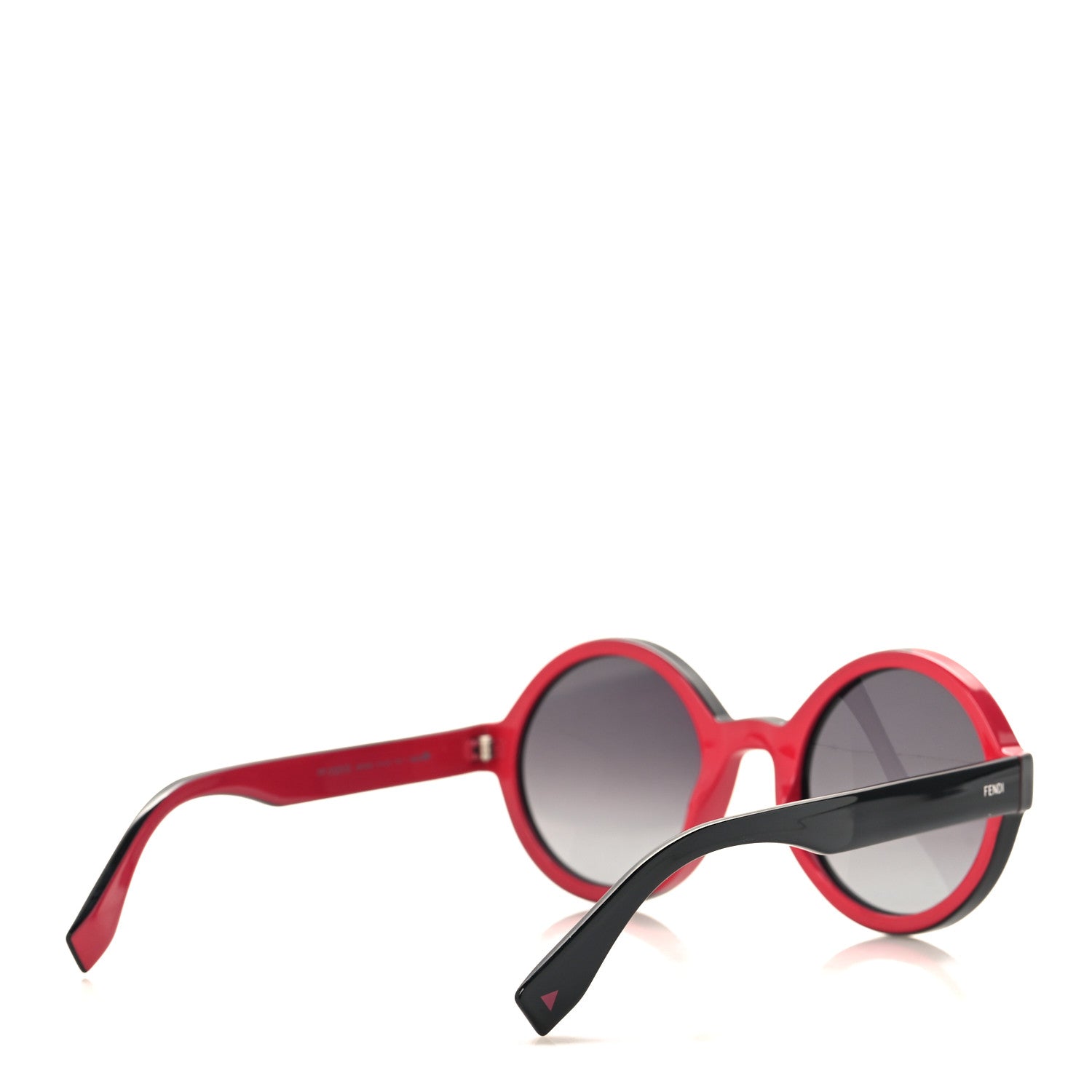 Fendi Round Sunglasses FF0120/S Black Red 4 of 7