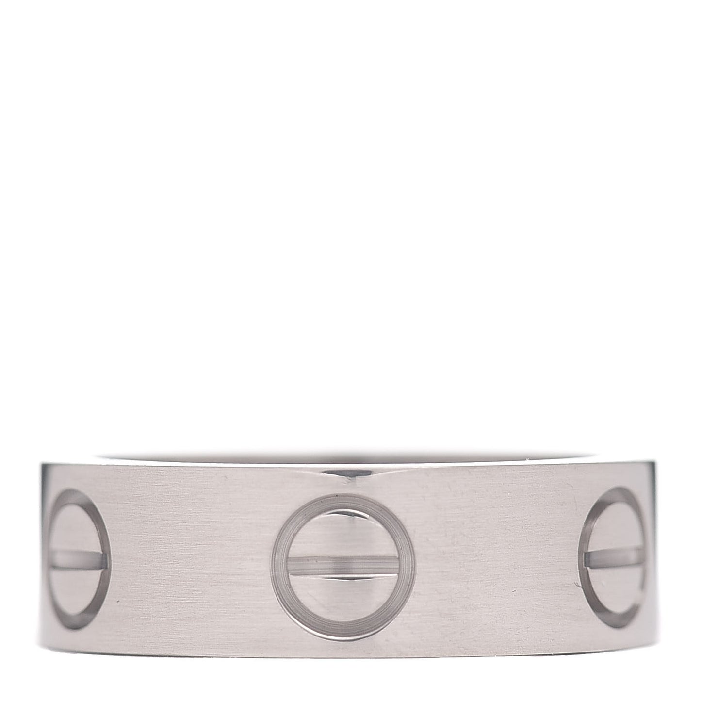 18K White Gold 5.5mm LOVE Ring 48 4.5