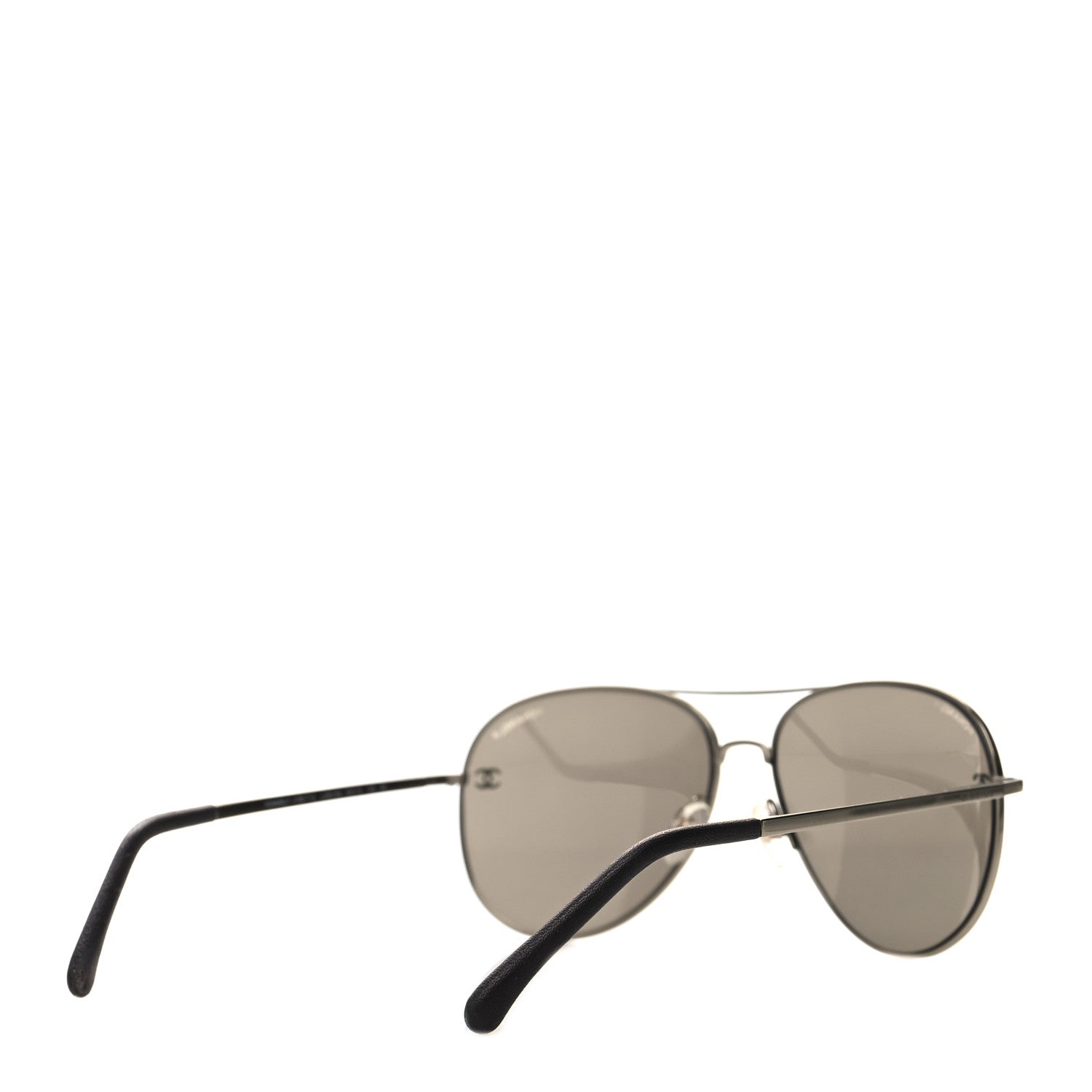 Chanel Aviator CC Sunglasses 4189-T-Q Silver 4 of 9