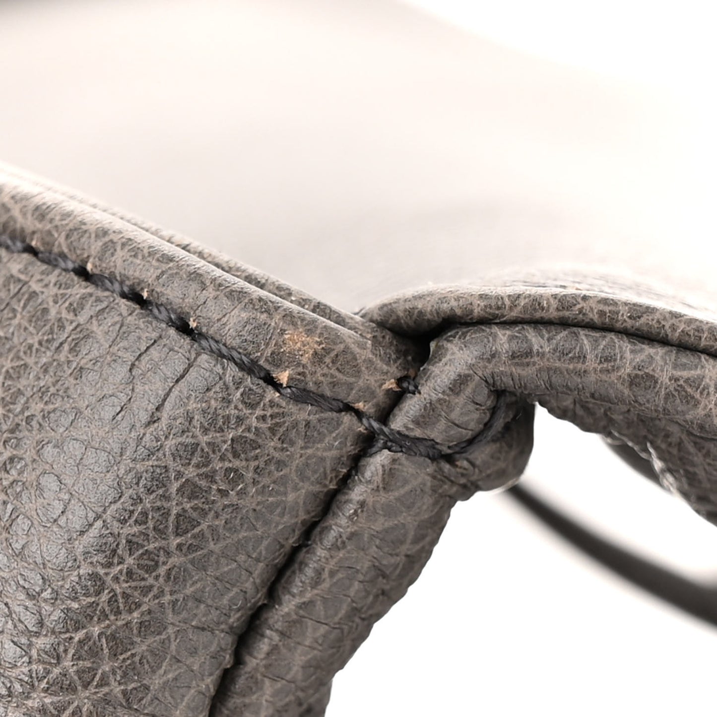 Sheepskin Matelasse Large Monogram College Satchel Dark Anthracite