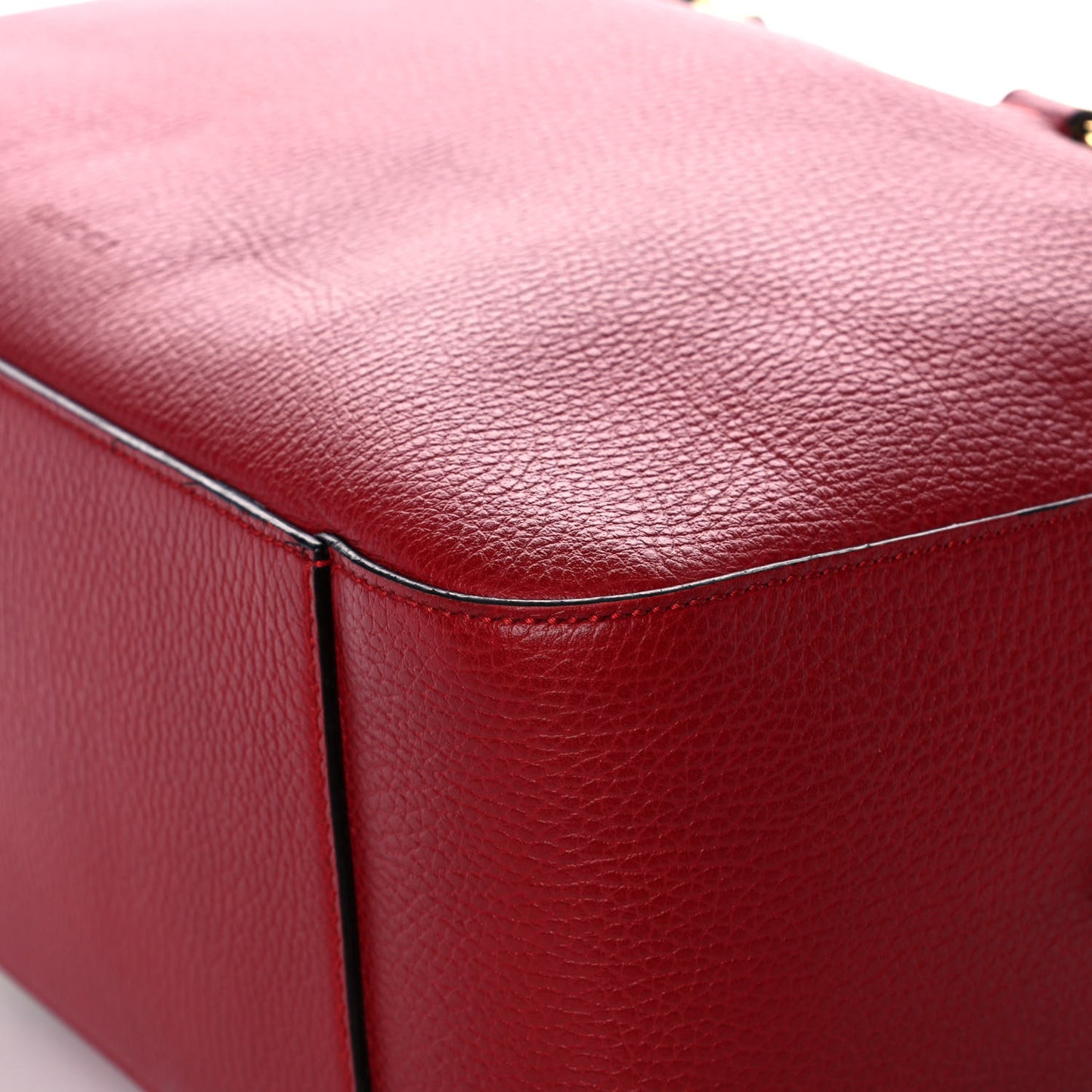 Calfskin Sylvie Web Kingsnake Print Top Handle Shoulder Bag Red