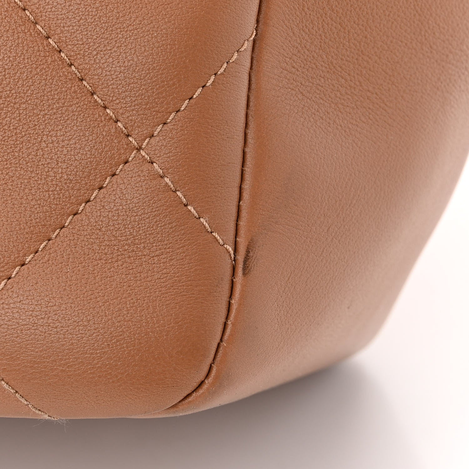 Chanel Calfskin Stitched Large Shopping Bag Brown 11 of 12