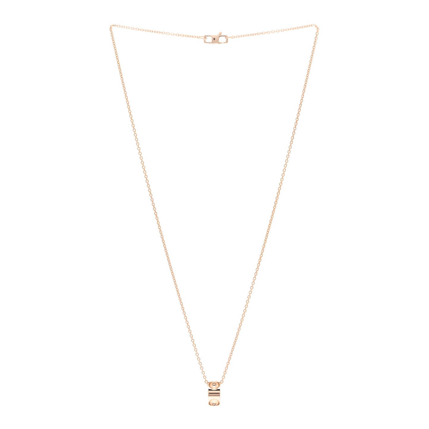 18K Pink Gold Empreinte Pendant Necklace