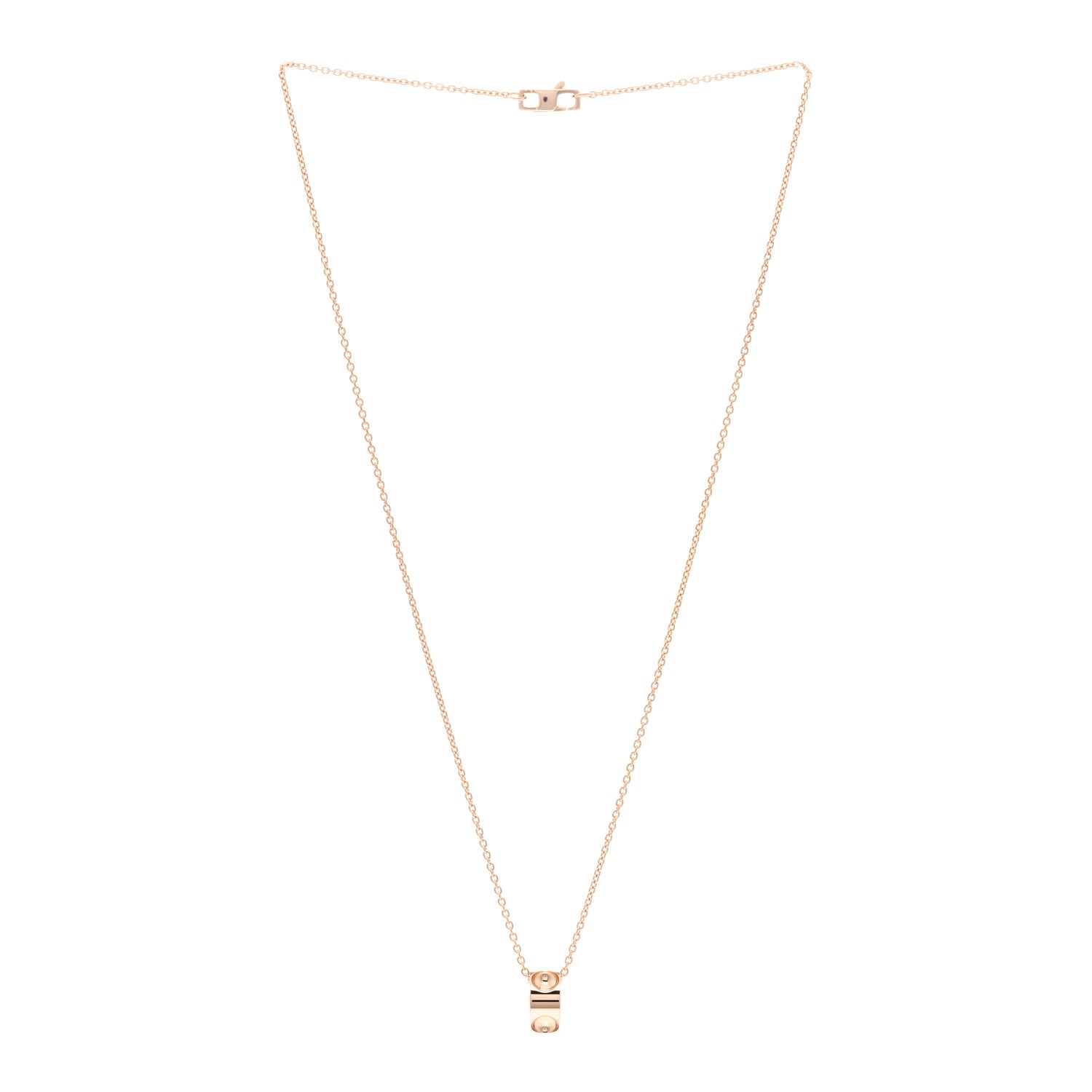 Louis Vuitton 18K Pink Gold Empreinte Pendant Necklace 3 of 5