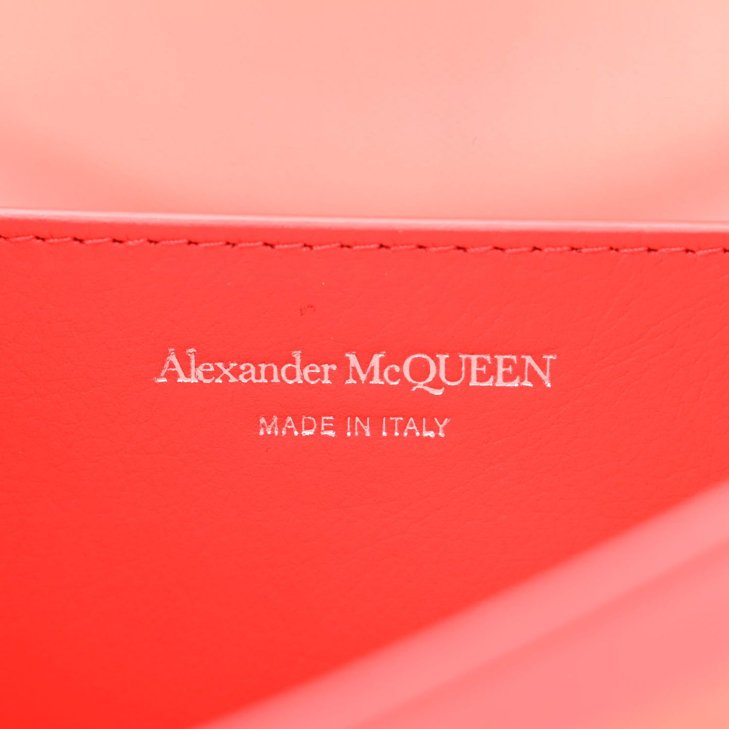Calfskin Polyurethane Jeweled Knuckle Satchel Red